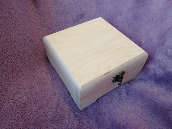 Wooden box 15x15x7, with cells, birch, picture 2