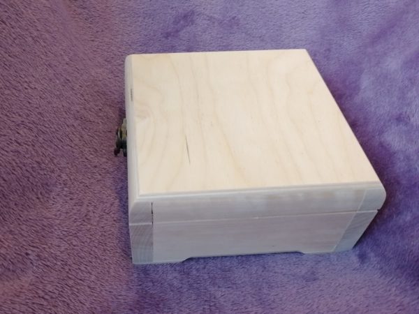 Wooden box 15x15x7, with cells, birch, picture 3
