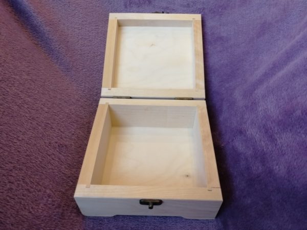 Wooden box 15x15x7, with cells, birch, picture 5