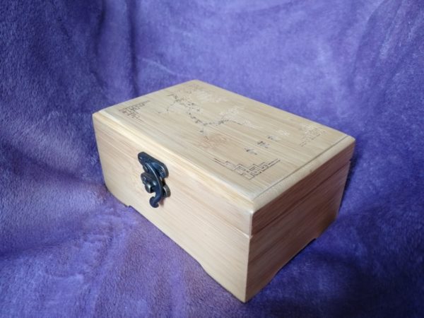 Wooden box 15x10x7, bamboo, picture 1