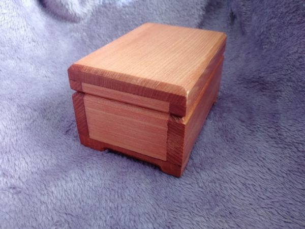 Wooden music box 12x8x7, mahogany, picture 3