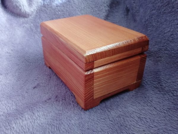 Wooden music box 12x8x7, mahogany, picture 4