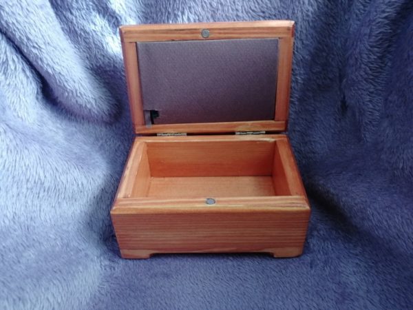 Wooden music box 12x8x7, mahogany, picture 5