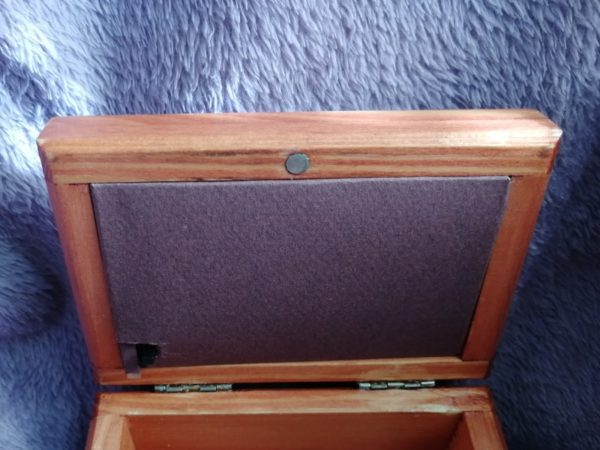 Wooden music box 12x8x7, mahogany, picture 6