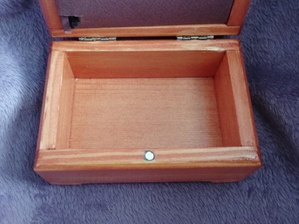 Wooden music box 12x8x7, mahogany, picture 7