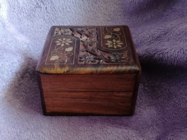 Wooden music box 10x10x6, rosewood, picture 3