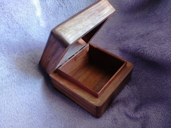 Wooden music box 10x10x6, rosewood, picture 4