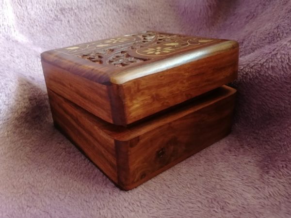 Wooden music box 10x10x6, rosewood, picture 6