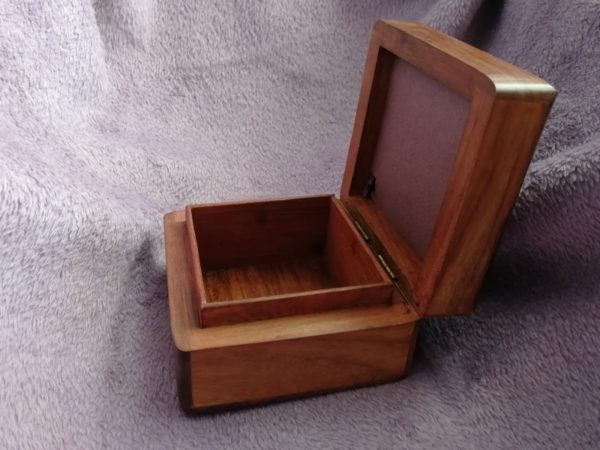 Wooden music box 10x10x6, rosewood, picture 10