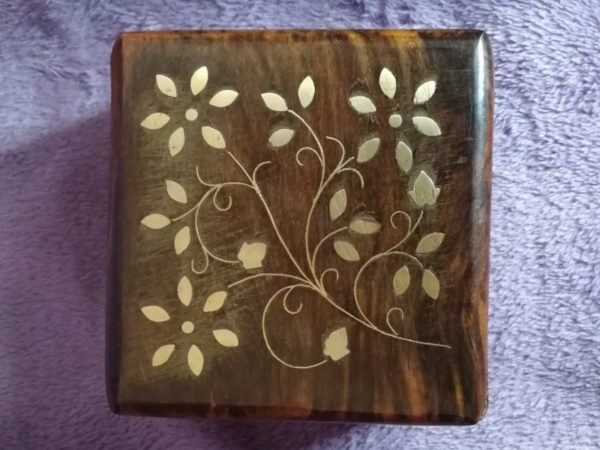 Wooden music box 10x10x6, rosewood, picture 14
