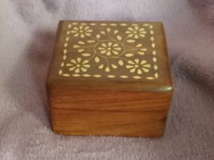 Wooden music box 10x10x6, rosewood, picture 15