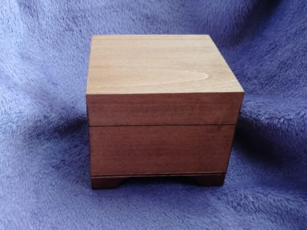 Wooden box 10x10x8, mokko, picture 5