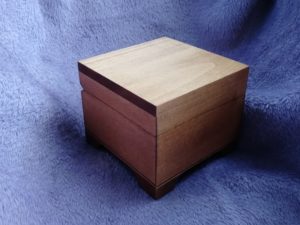 Wooden box 10x10x8, mokko, picture 1