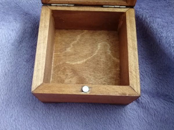 Wooden box 10x10x8, mokko, picture 3