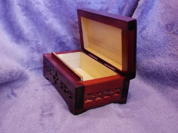 Wooden box 12x8x6, carved, picture 6
