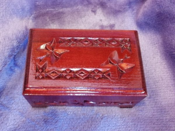 Wooden box 12x8x6, carved, picture 7