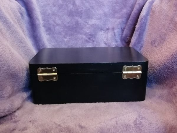 Wooden box 19x11x7, black, picture 4