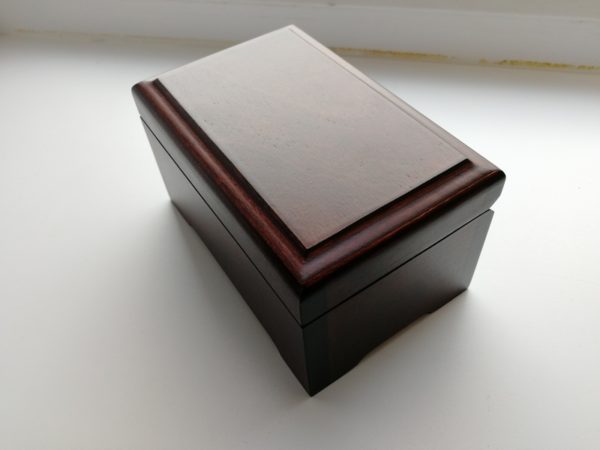 Wooden box 14x9x7, varnished, picture 13